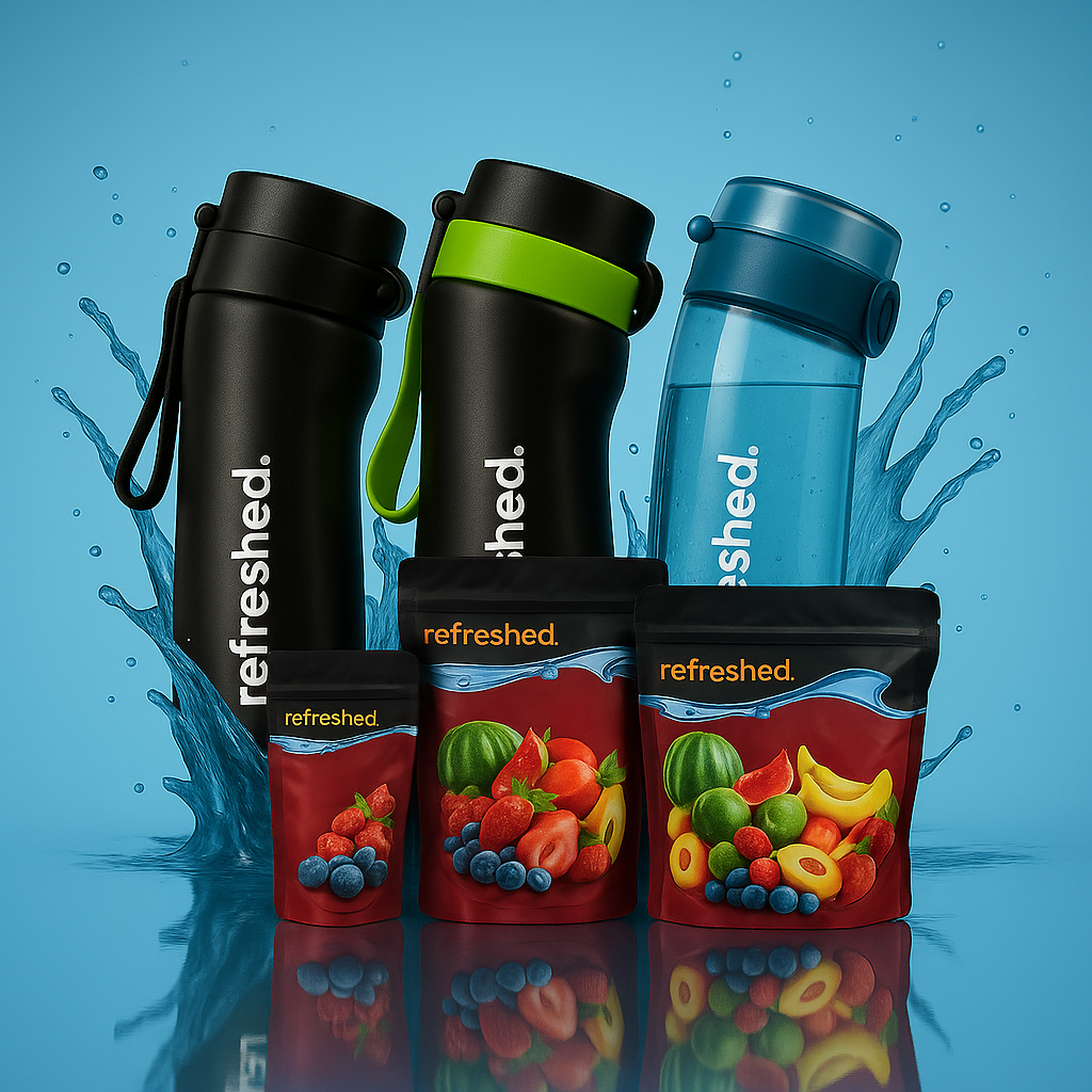 Familie og Bedriftpakke 3 flasker + 1x2, 1x6 og 1x12 Pods