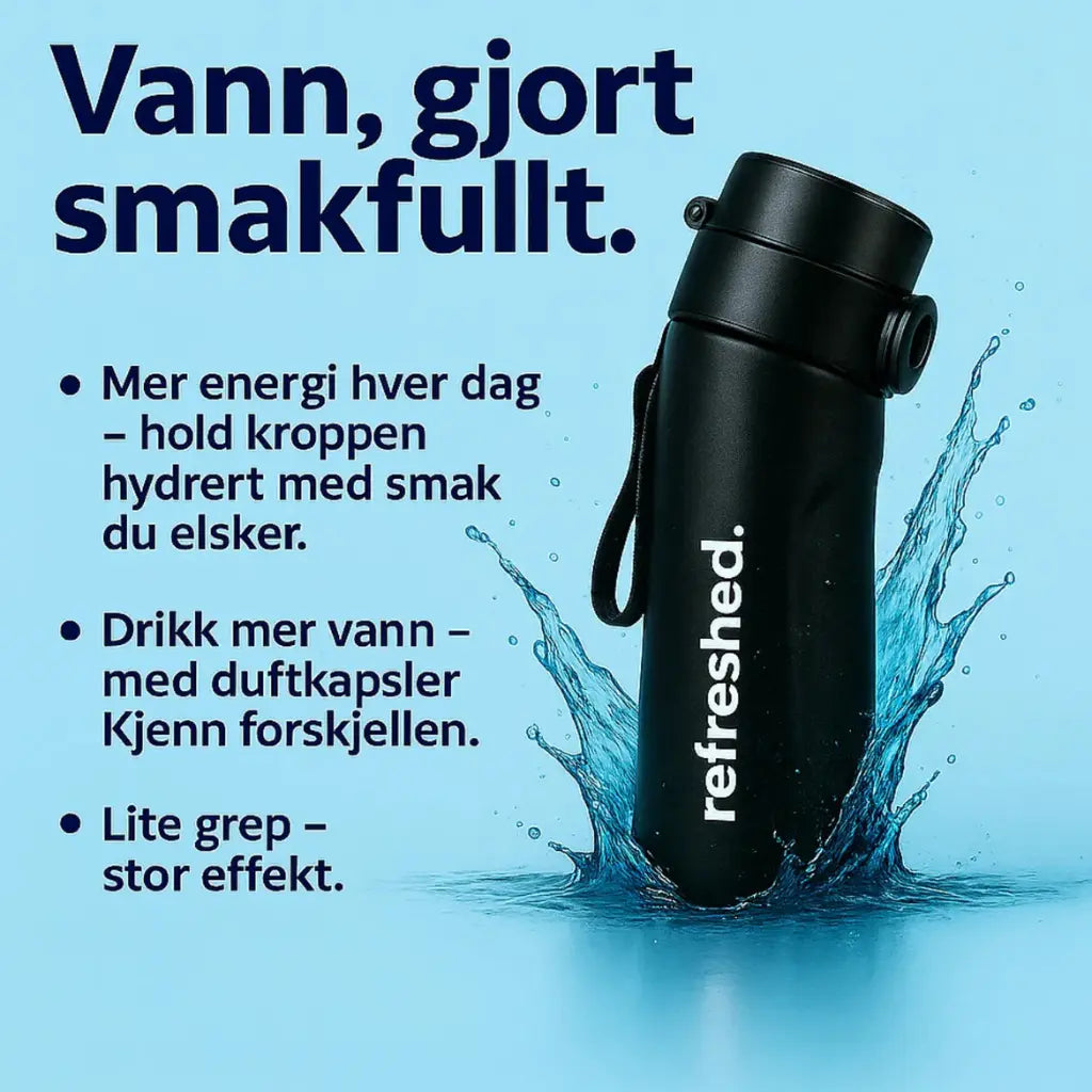 refreshed Classic flaske med tekst