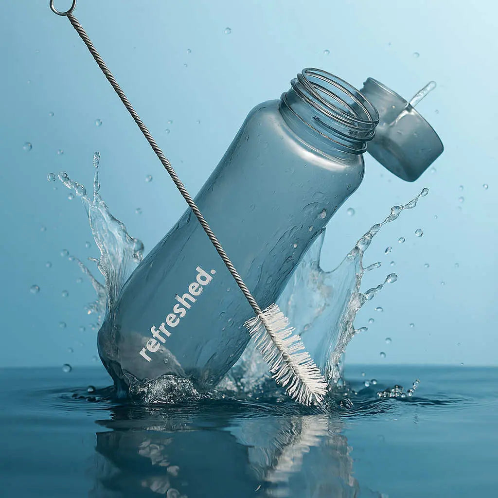 refreshed basic flaske med rensepinne